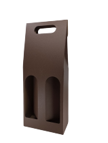 Karton VRÁNA 2 lahve hnědá